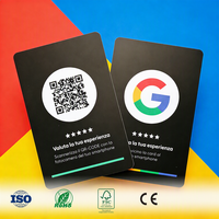 Carte NFC 13,56 MHz personnalisée de haute qualité pour avis Google et partage sur les réseaux sociaux pour entreprises