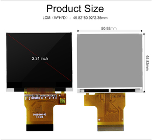 Polcd 2.31 inch LCD-scherm 320x240 pixels ILI9342C Drive IC Lcm Vierkant Paneel TFT LCD-module Display - Product Image 3