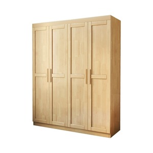 Armario Nórdico de Madera Maciza con Puertas Dobles, Estilo Moderno Minimalista, Gran Capacidad, Mueble de Almacenamiento para Dormitorio - Product Image 5