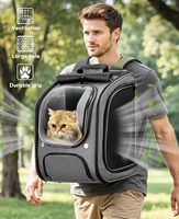 Sac à dos bulle pour chat grand format, respirant, design ergonomique 3D, idéal pour les voyages, la randonnée et le shopping