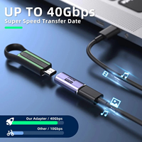 Adaptateur en métal USB C 3.1 OTG 10Gbps transfert de données rapide, convertisseur de charge de Type C 3A pour Samsung Xiaomi téléphone Macbook Pro tablette