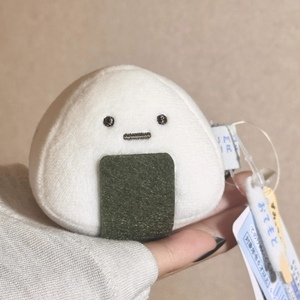 Llavero de Peluche con Forma de Mini <span class=keywords><strong>Onigiri</strong></span> Kawaii, Muñeco de Peluche Suave de Bola de Arroz Japonesa, Colgante para Bolsa, Decoración y Regalo Novedoso - Product Image 5
