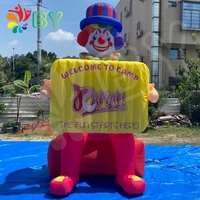Publicidad al aire libre Entretenimiento Eventos Gigante Inflable Personaje de dibujos animados Modelo Payaso de circo para inflable personalizado