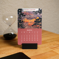 2024 2025 Desafío de aventura mensual Calendario colgante para rascar en la pared