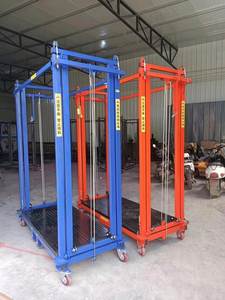 220v 500kg Safe Lifting Platform <b>Mobile</b> Electric Lifting Scaffolding With Guardrail - Product Image 6