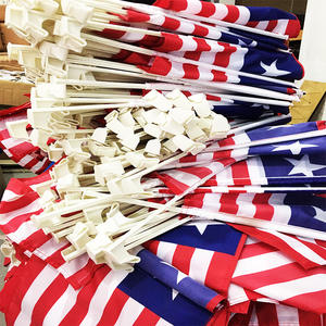 Bendera Israel Saudi Amerika dua sisi kustom dengan tiang plastik untuk tampilan jendela mobil untuk agen perjalanan - Product Image 6