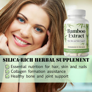 Capsules d'extrait <span class=keywords><strong>de</strong></span> <span class=keywords><strong>bambou</strong></span> biologique <span class=keywords><strong>de</strong></span> haute qualité OEM pour la santé des os et des articulations - Product Image 4