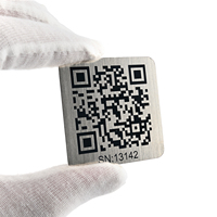 Etiqueta de Seguimiento de Identificación con Código QR Láser Personalizado, Código de Barras Secuencial, Etiquetas de Inventario de Aluminio, Placa de Identificación de Equipos con Número de Serie Metálico
