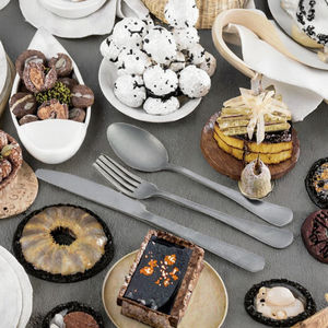 Indian Modern Stainless Steel Western Flatware Set Includes <b>Steak</b> <b>Knife</b> Fork Spoon Dessert Spoon Dishwasher Safe Mirror Polish - Product Image 5