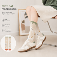 Chaussettes imprimées numériques à 360 degrés sans couture, personnalisables avec n'importe quel motif, en coton, bambou, nylon, polyester, laine mérinos