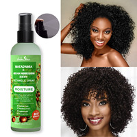 Macadamia Argan Croissance Huile Barbe Huile Afro Cheveux Soins En Gros Corps Brume Spray Vegan pour Vente En Gros 200ml
