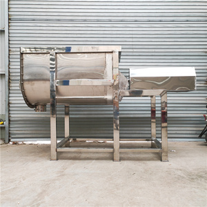 Mezclador de Cinta Horizontal de Acero Inoxidable para Polvos Secos/Húmedos de Proteína, Harina de Trigo, Capacidad de 100-2000L, Motor con Engranajes, Certificación CE - Product Image 1