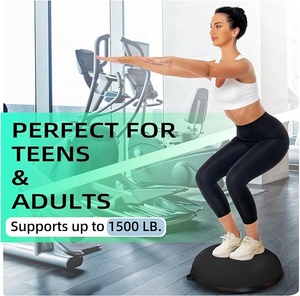 ลูกบอลโยคะทรงครึ่งวงกลมสำหรับออกกำลังกายที่บ้าน ยี่ห้อ OEM ขายดี ขนาด 58 ซม. สำหรับพิลาทิสและโยคะ - Product Image 5