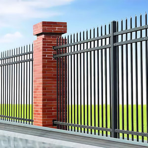 Valla de acero galvanizado Cercado de piquete de metal galvanizado para Sistema de Protección de Privacidad de patio de jardín - Product Image 2