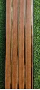 Golden Accent Fluted PVC <b>Wall</b> <b>Panels</b> 10mm Thick 300mm Wide 10ft 3048mm Length Decorative Indoor <b>Interior</b> <b>Cladding</b> for Home - Product Image 3