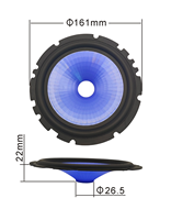 166 en stock IM PP papier cône haut-parleur bassin bord en caoutchouc haut-parleur pièces de rechange amplificateur ODM OEM OBM haut-parleur accessoires