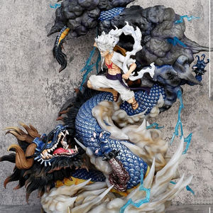 شخصيات نيكا بلاستيكية عالية الجودة من OEM ، معدات القرد دي لوفي مقابل عمل كايدو ، أشكال أنيمي ، مجموعة ألعاب تمثال مضيئة - Product Image 3