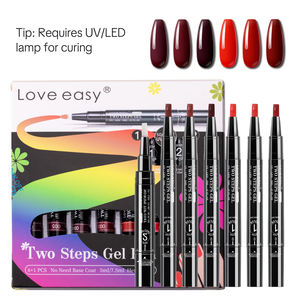 Gel UV Rojo Navideño de Dos Pasos, Fórmula Líquida No Tóxica SIN HEMA, OEM/ODM Disponible, <span class=keywords><strong>1</strong></span> Onza Líquida, Esmalte <span class=keywords><strong>en</strong></span> Gel Removible - Product Image 1