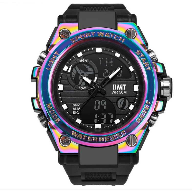 Unisex Analog Digital Quartz Sports Watch | 30M Water Resistant Wristwatch with Alarm, Stopwatch &amp; TPU Band