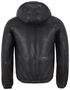 Veste en cuir Nappa noir 100% authentique sur mesure pour homme, coupe classique, marque privée OEM/ODM, style décontracté chic - Product Image 4