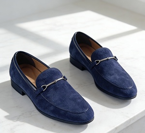 Mocassins en flanelle confortables pour hommes, design <span class=keywords><strong>classique</strong></span>, à enfiler, pour tenue décontractée, formelle ou de bureau, doux et légers - Product Image 1