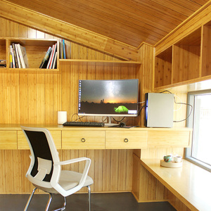 짠 장비 단단한 패널 타일 말 시트 보드 벽 베니어 탄소 Pvc 헛간 오프 보드 엔지니어링 대나무 바닥 - Product Image 5