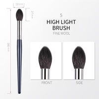 YDINI pinceau de fond de teint unique trois mélanges pinceau de fond de teint en cheveux synthétiques brosse cosmétique en cheveux doux de grande taille