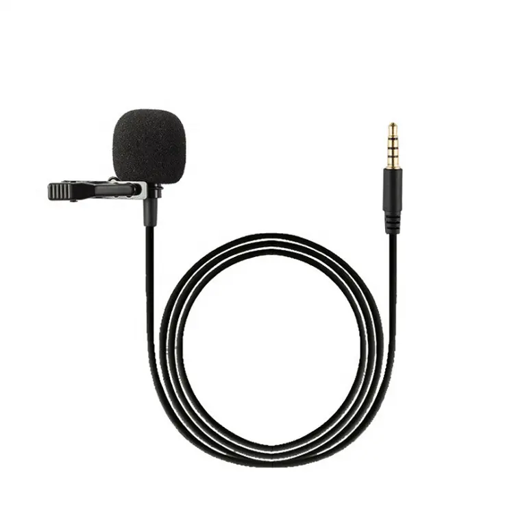 Самый продаваемый недорогой петличный микрофон cantell с зажимом для галстука, 3 ядра/4 ядра, 3,5 мм, зажим для воротника, микрофон для лацкана