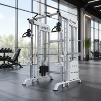 Machine Smith multifonctionnelle en acier, avec Pec-Deck, rack à squats et cage de puissance, pour usage commercial et professionnel en salle de sport
