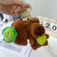 Pendentif en peluche Capybara pleurant le plus vendu, jouet rotatif en forme de coquille de tortue, breloque de sac, rembourrage en coton PP, pour les plus de 14 ans, vente en gros
