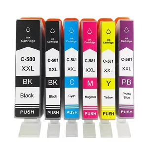 <span class=keywords><strong>Cartouche</strong></span> d'encre compatible PGI-580 CLI-<span class=keywords><strong>581</strong></span> pour imprimante <span class=keywords><strong>Canon</strong></span> PGI580 CLI581 PIXMA TS6251 TS6350 TS6351 TS8150 TS8151 TS8152 - Product Image 1