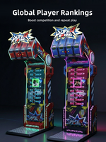 Funspaces Super Boxing Arcade Machine, 4 niveaux de défi, machine de jeu vidéo à monnayeur avec garantie d'un an