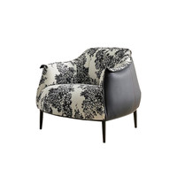 Fauteuil d'appoint de luxe en acier, style vintage français, design moderne du milieu du siècle, pour salon et chambre à coucher, usage domestique