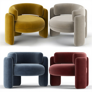 Poltrona Singola Moderna in Stile Nordico Minimalista, Sedia in Legno Creativa e <span class=keywords><strong>di</strong></span> <span class=keywords><strong>Design</strong></span> <span class=keywords><strong>per</strong></span> <span class=keywords><strong>Soggiorno</strong></span> e Camera da Letto - Product Image 4