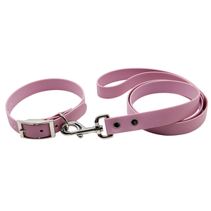 Collar para Perro Ecológico Personalizado al por Mayor, Conjunto de Correa de PVC Impermeable, Duradero, Recubierto de Nailon, con Decoración de Remaches y Patrón Sólido - Product Image 2