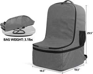 Bolsa de viaje para avión: ideal para cochecitos grandes/individuales/dobles, duradera, resistente al agua con correas ajustables - Product Image 3
