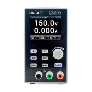 Alimentation électrique OWON SPE15105 100V-240V 45~65Hz 500W SPE 150V avec écran LCD couleur de 2,8 pouces - Product Image 2
