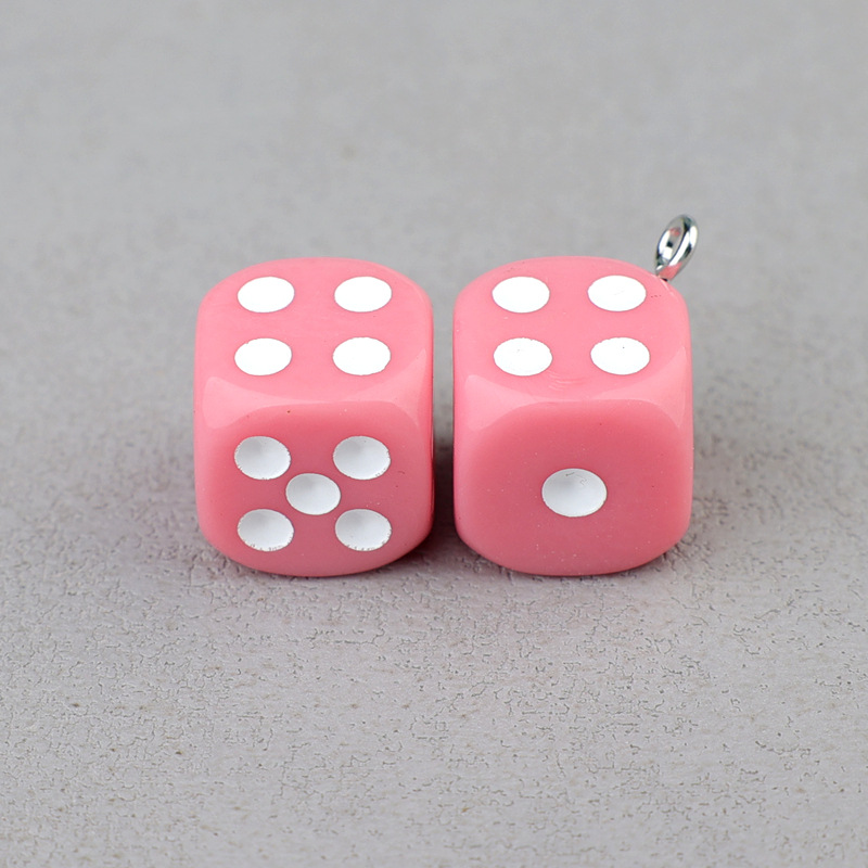 2 points blanc poudre de cerise