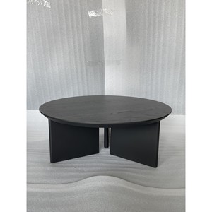โต๊ะกาแฟสมัยใหม่ 900 x 900 x 355 มม. ไม้สีดำ สำหรับเฟอร์นิเจอร์บ้าน - Product Image 3
