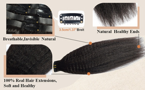 RXHAIR高品质1 # 彩色夹inkinky直无缝Pu夹，适用于黑人女性 - Product Image 6