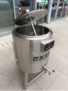 เครื่องพาสเจอร์ไรซ์ขนาดเล็กสำหรับฟาร์ม รุ่น Steam50L/100L/300/500l สำหรับวัสดุเพาะเห็ด น้ำผลไม้ โยเกิร์ต ไข่ และนม - Product Image 4