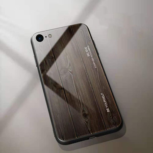 <span class=keywords><strong>Coque</strong></span> de Protection antichoc, étui de téléphone en verre trempé personnalisé pour Mobile avec motifs en bois, offre spéciale, - Product Image 6