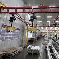 Rail suspendu au plafond sans soudure, connexion par boulons, Q355B, rail fermé, assemblage facile, rail KBK pour atelier de fabrication légère