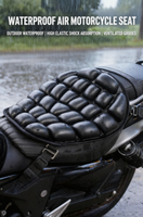 Coussin de siège de moto gonflable, soulagement de la douleur aux fesses, absorption des chocs, soulagement de la pression, respirant, imperméable pour vélo électrique