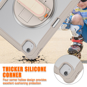 Durable TPU a prueba de golpes resistente transparente Tablet funda para <span class=keywords><strong>iPad</strong></span> <span class=keywords><strong>Pro</strong></span> 11/Air 4/Air <span class=keywords><strong>5</strong></span> <span class=keywords><strong>10</strong></span>,9 "Heavy Duty Hybrid Cover con correa para el hombro - Product Image 3
