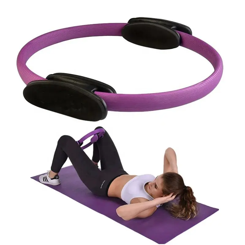 Pilates Ring Magic Circle Pilates Foam Pads for Inner Thigh Workout Floor Exercise Flexible Resistance Exercise Equipment