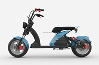 2000w double moteur puissance 50 km/h haute vitesse Double frein 10 pouces pneu tout-terrain 60v Citycoco batterie au lithium scooter électrique