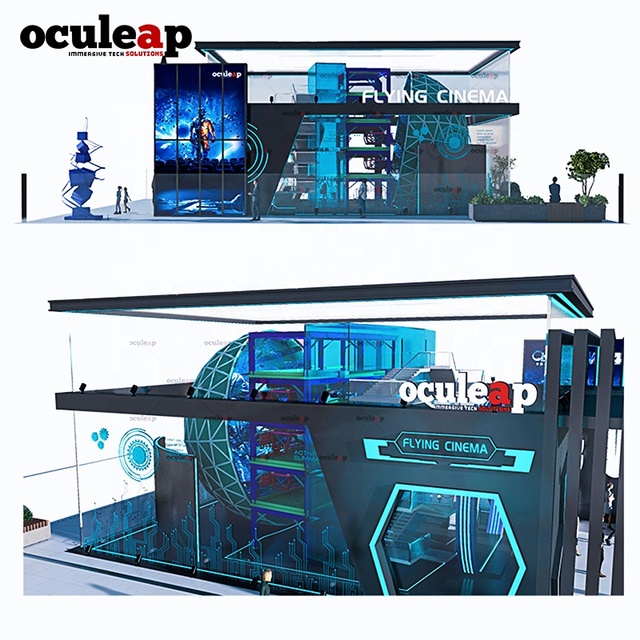 Oculeap 9D Dome Cinema System 3D Flight Simulator Custom Dome Screen Manufacturer Virtual Reality 5D 7D Roller Coaster Simulator
