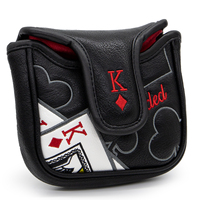 Couvre-chef de golf magnétique fort personnalisé de conception d'usine Maillet de putter Broderie Couvre-chef de putter de maillet de golf en cuir de qualité supérieure