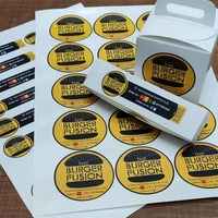 Autocollants en papier standard personnalisés, étiquettes imprimées économiques avec logo pour les emballages, les sceaux et les cadeaux